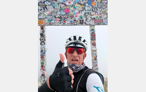Pascal au sommet du Ventoux